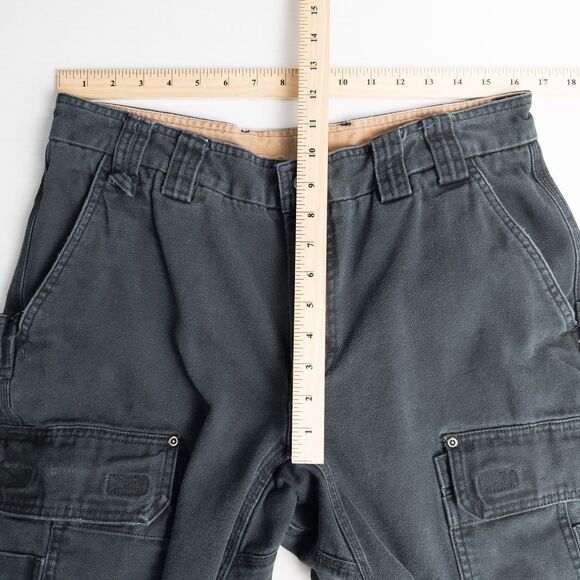 Duluth Trading Co Fire Hose Relaxed Fit Cargo Work Pants Mens 35x32* Black READ - Picture 4 of 16